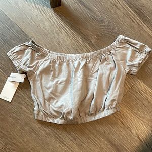 Wilfred Free Off Shoulder Crop Top - XXS